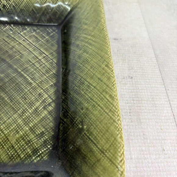 Home Target ASIAN LINEN Green Embossed Weave Square Stoneware Dinner Plate Set 3 - Picture 16 of 16